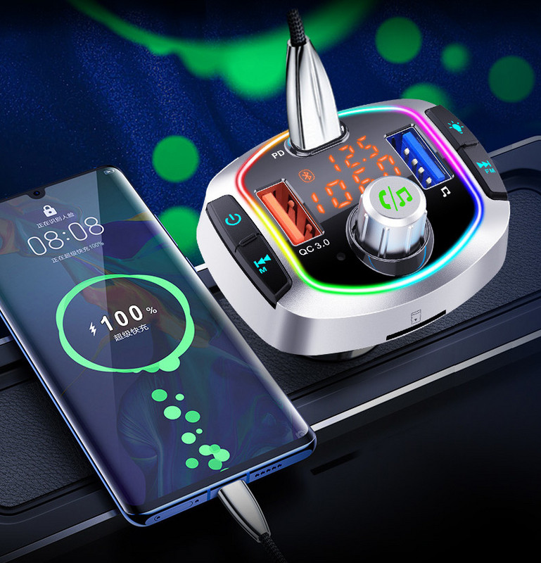 Multifunktsionaalne Bluetoothiga autosaatja