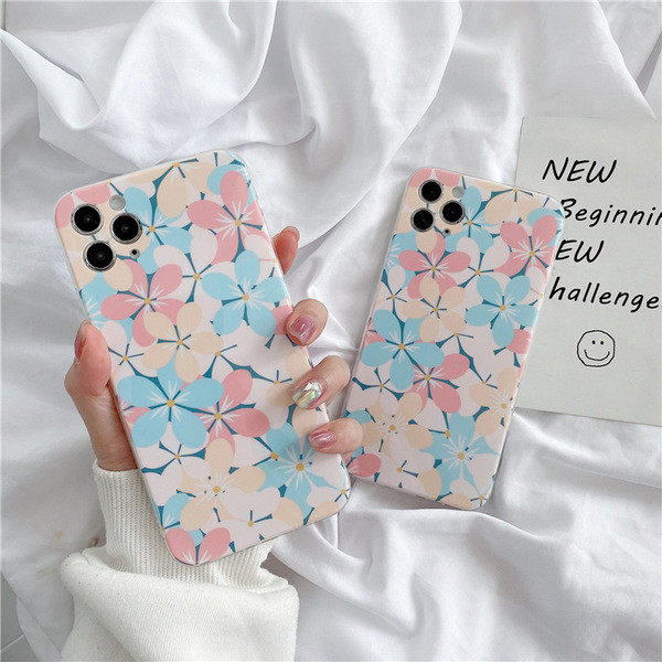 Silikona maciņš priekš Iphone 11 Pro Max ar ziediem