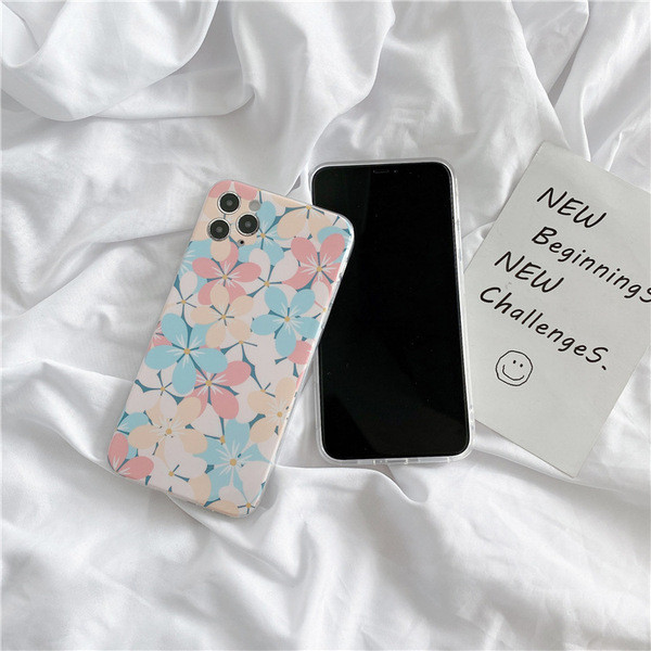 Silikona maciņš priekš Iphone 11 Pro Max ar ziediem