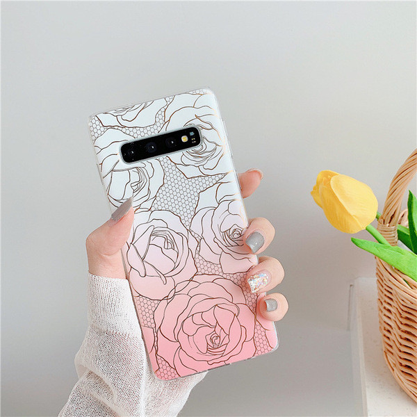 Silikoonist ümbris Samsung S10 Plus jaoks sillerdavates värvides