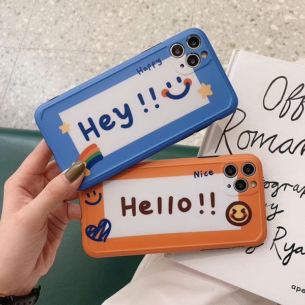 Värviline pealdisega ümbris Iphone 11 Pro jaoks