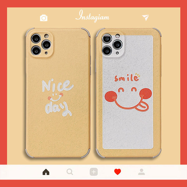 Maska za Iphone 11 Pro sa natpisom i osmijehom