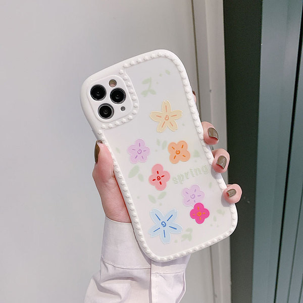 Värviline lilledega silikoonümbris Iphone 11 Pro jaoks