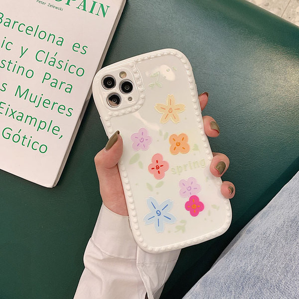 Värviline lilledega silikoonümbris Iphone 11 Pro jaoks