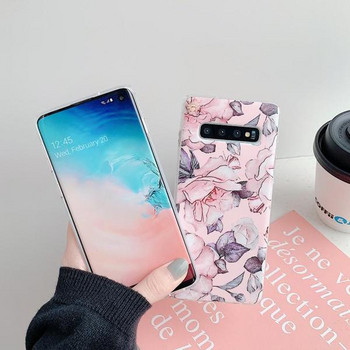 Силиконов калъф за Samsung S10  с цветя - два модела