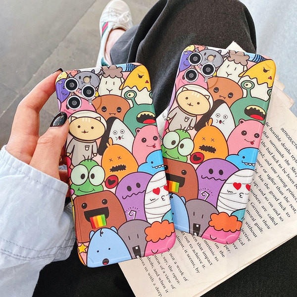 Színes szilikon tok Iphone 11 Pro telefonhoz