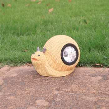 Соларна декоративна лампа във формата на жаба, охлюв и пингвин