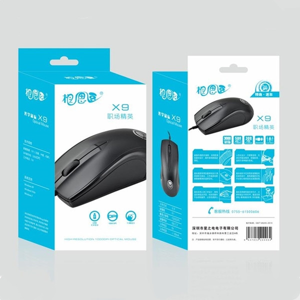 Klasszikus kábeles egér irodai és otthoni használatra