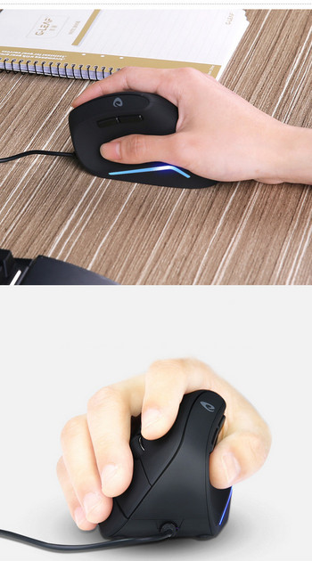 Daeryou LM108 мишка с кабел за компютър и лаптоп