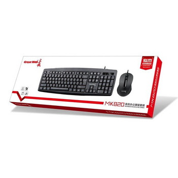 MK820 Кабелна клавиатура и мишка за офиса и дома