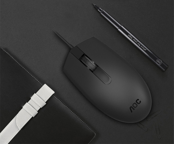 AOC kábeles USB egér asztali és laptop számára