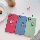 Ühevärviline 3D puuviljaelemendiga ümbris telefonile Iphone 11 Pro Max