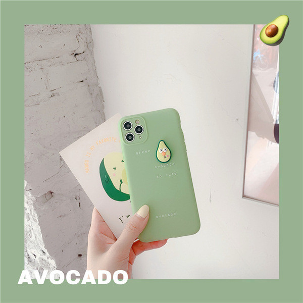 Ühevärviline 3D puuviljaelemendiga ümbris telefonile Iphone 11 Pro Max