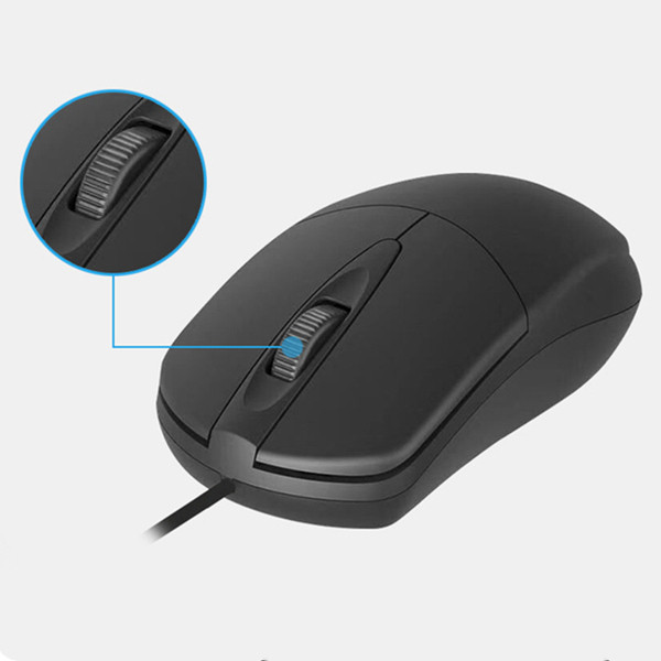 AOC Кабелна USB мишка за дома и офиса