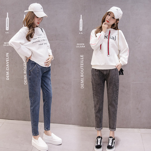 Blugi de dama cu talie inalta pentru gravide