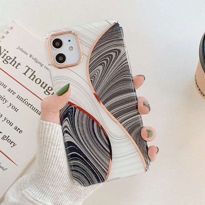 Силиконов калъф  за Iphone 11 с мраморен ефект