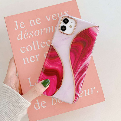 Силиконов калъф  за Iphone 11 с мраморен ефект