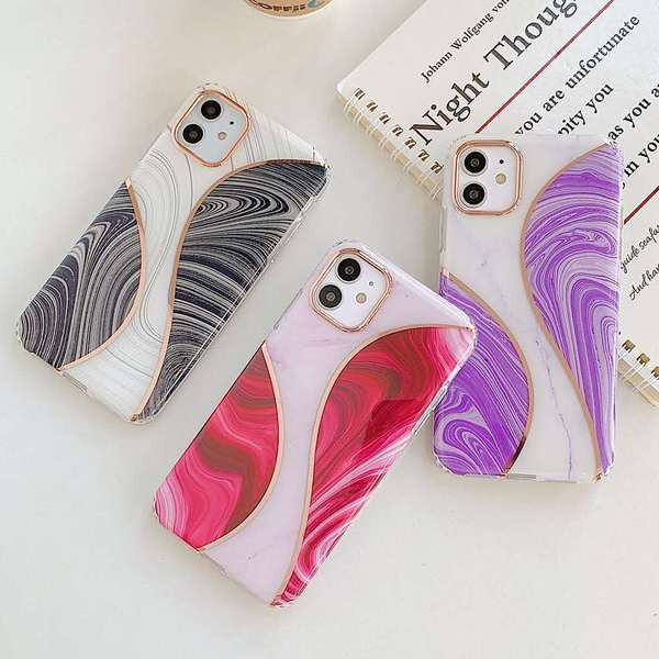 Силиконов калъф  за Iphone 11 с мраморен ефект