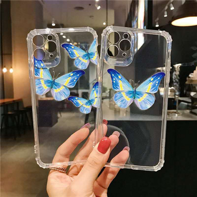 Прозрачен калъф с пеперуди за Iphone 11 Pro Max - два модела