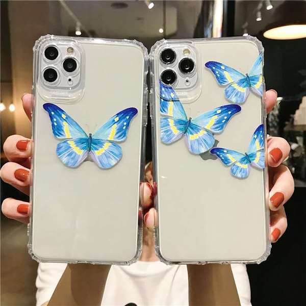 Läbipaistev liblikaümbris Iphone 11 Pro Maxile - kaks mudelit