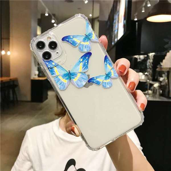 Läbipaistev liblikaümbris Iphone 11 Pro Maxile - kaks mudelit