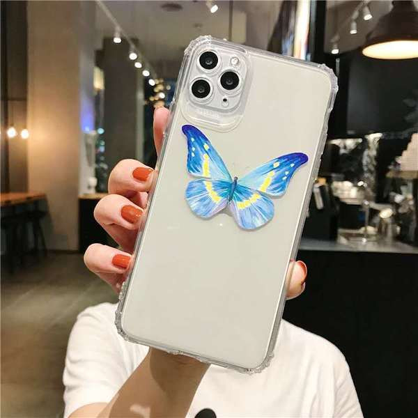 Läbipaistev liblikaümbris Iphone 11 Pro Maxile - kaks mudelit