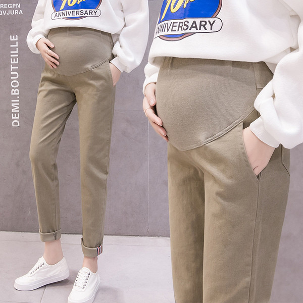 Model nou de pantaloni de dama pentru gravide cu buzunare