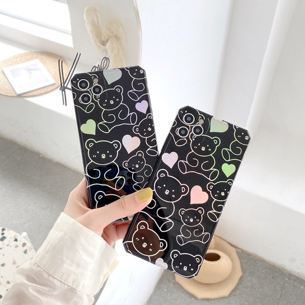 Калъф за Iphone 11 Pro Max с мече в черен цвят