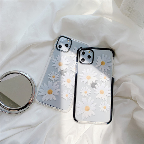 Silikona maciņš ar margrietiņām priekš Iphone 11 Pro Max