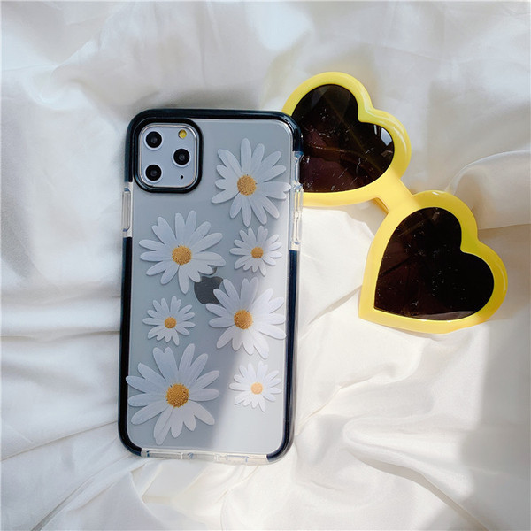 Silikona maciņš ar margrietiņām priekš Iphone 11 Pro Max