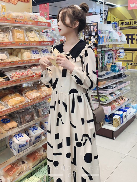 Hosszú ujjú ingruha terhes nőknek