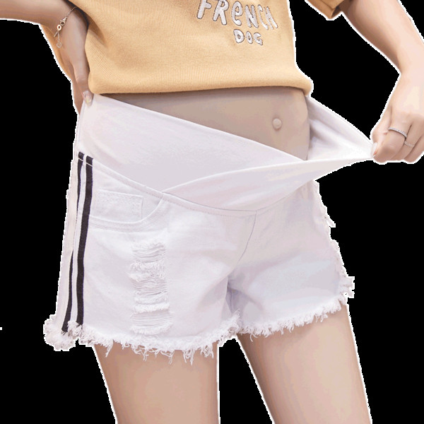 Blugi scurti de dama cu margini pentru gravide