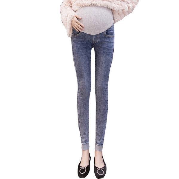 Magas derékú női farmer új modellje terhes nők számára