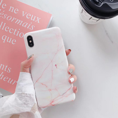 Θήκη σιλικόνης για iPhone X / XS με επίδραση μαρμάρου