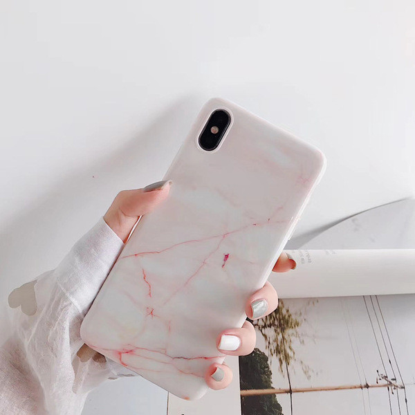 Márvány hatású szilikon tok iPhone X / XS-hez