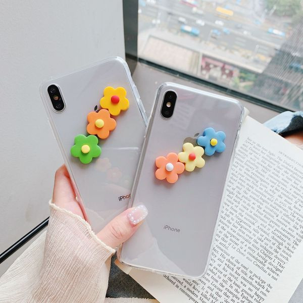 Silikonska maska za iPhone X / XS sa 3D cvjetićima - dva modela