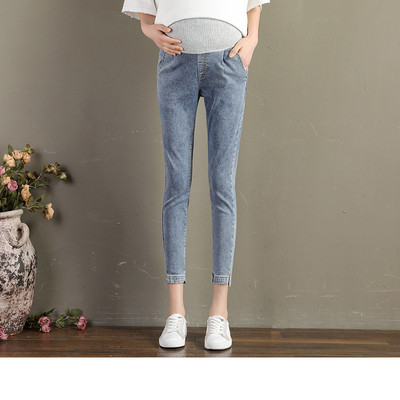 Női rugalmas farmer új modell magas derékkal terhes nők számára