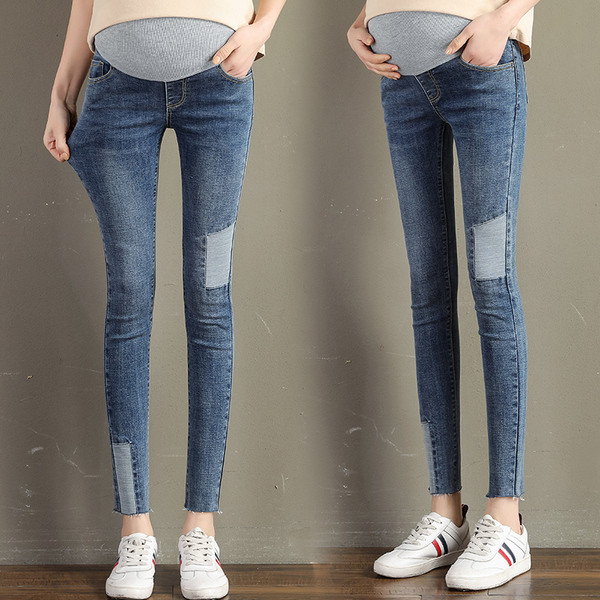 Jauns sieviešu džinsu modelis Slim modelis grūtniecēm