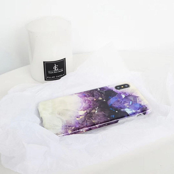 Θήκη σιλικόνης με μαρμάρινο εφέ για iPhone X / XS