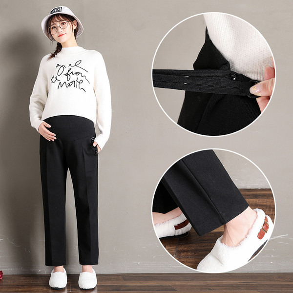 Jauns sieviešu bikšu modelis grūtniecēm ar augstu vidukli