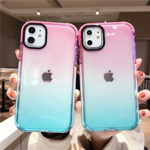 Silikona maciņš priekš iPhone 11 zaigojošās krāsās