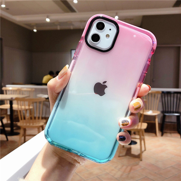 Silikona maciņš priekš iPhone 11 zaigojošās krāsās