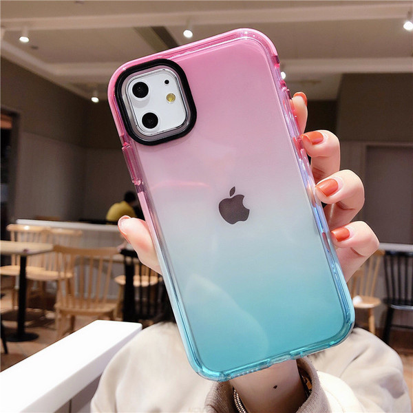 Silikona maciņš priekš iPhone 11 zaigojošās krāsās