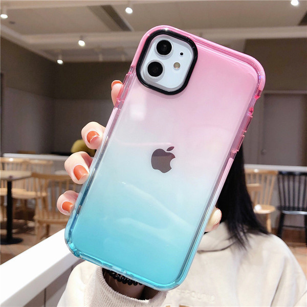 Silikona maciņš priekš iPhone 11 zaigojošās krāsās
