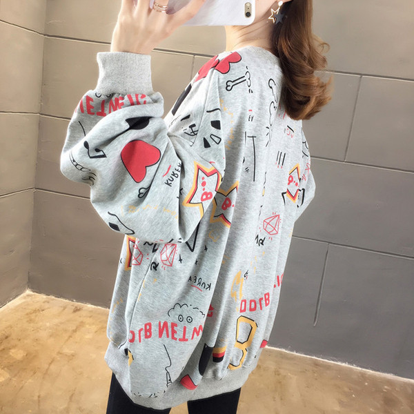 Ümara kaelusega naiste vabaaja pluus rasedatele