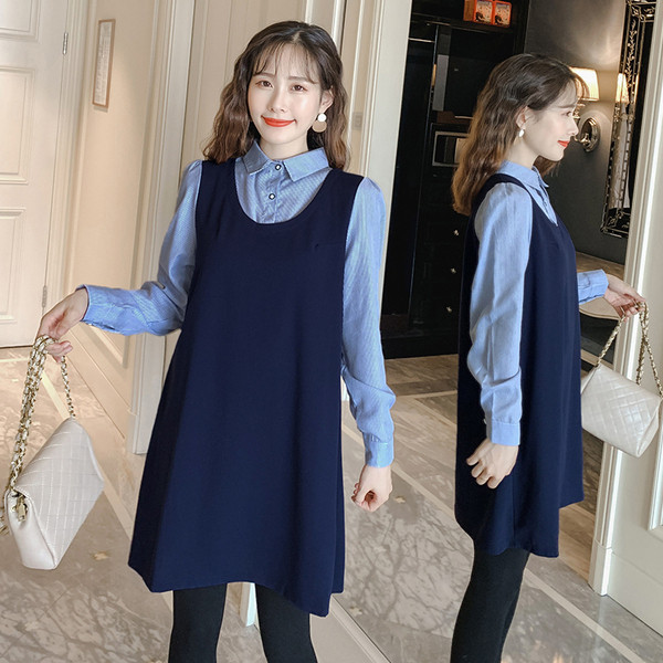 Kétrészes női ruha+ing szett kismamáknak