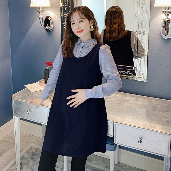 Kétrészes női ruha+ing szett kismamáknak