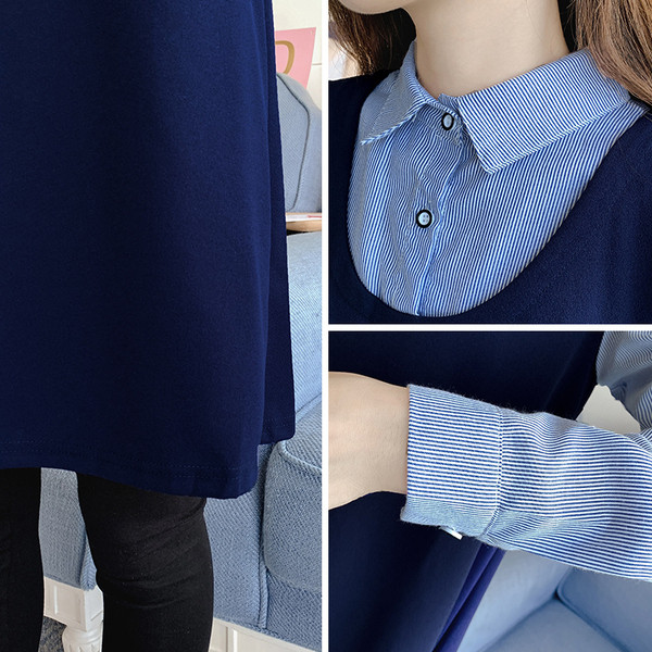 Kétrészes női ruha+ing szett kismamáknak