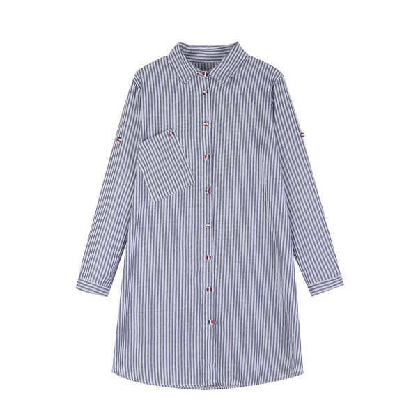 Modern női hosszú ing várandós nők számára színes mintával