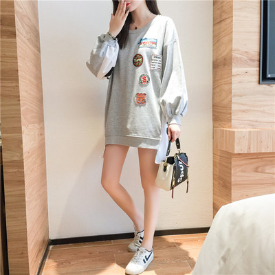 Alkalmi női blúz kerek nyakkivágással terhes nők számára